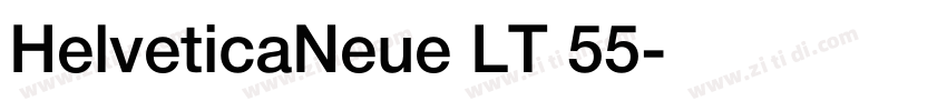 HelveticaNeue LT 55字体转换